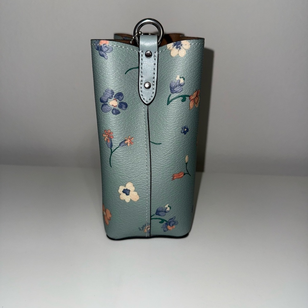 Blue floral Coach bag - Picture 4 of 4